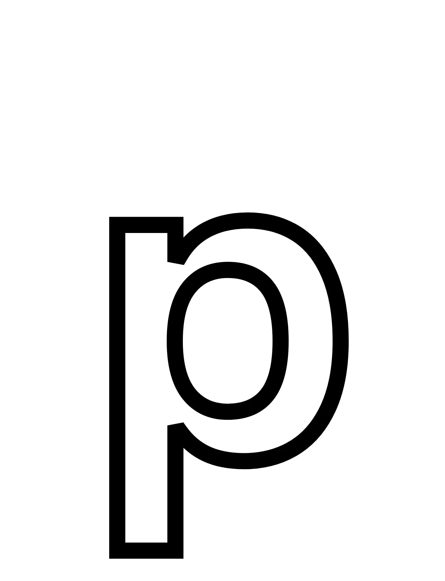Free Alphabet Letter Picture To Color In