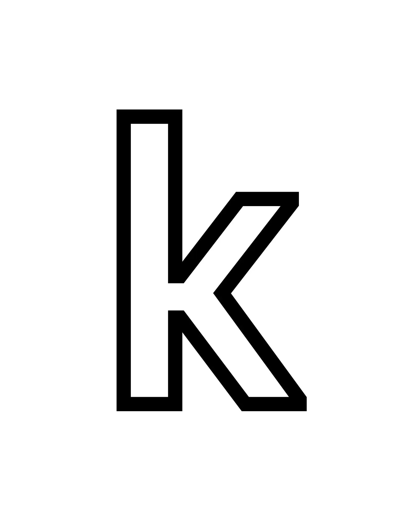 Free Alphabet Letter Picture To Color In