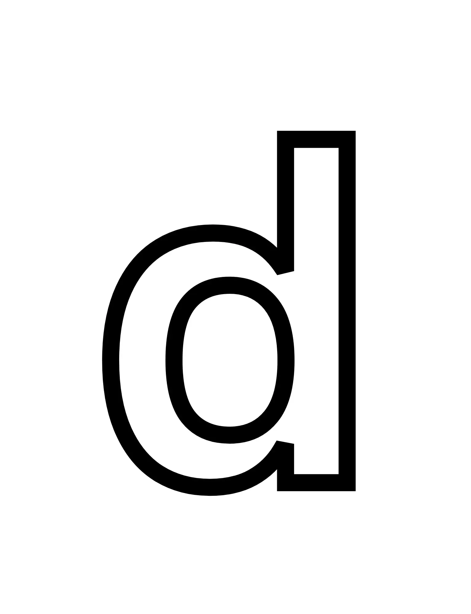 Free Alphabet Letter Picture To Color In