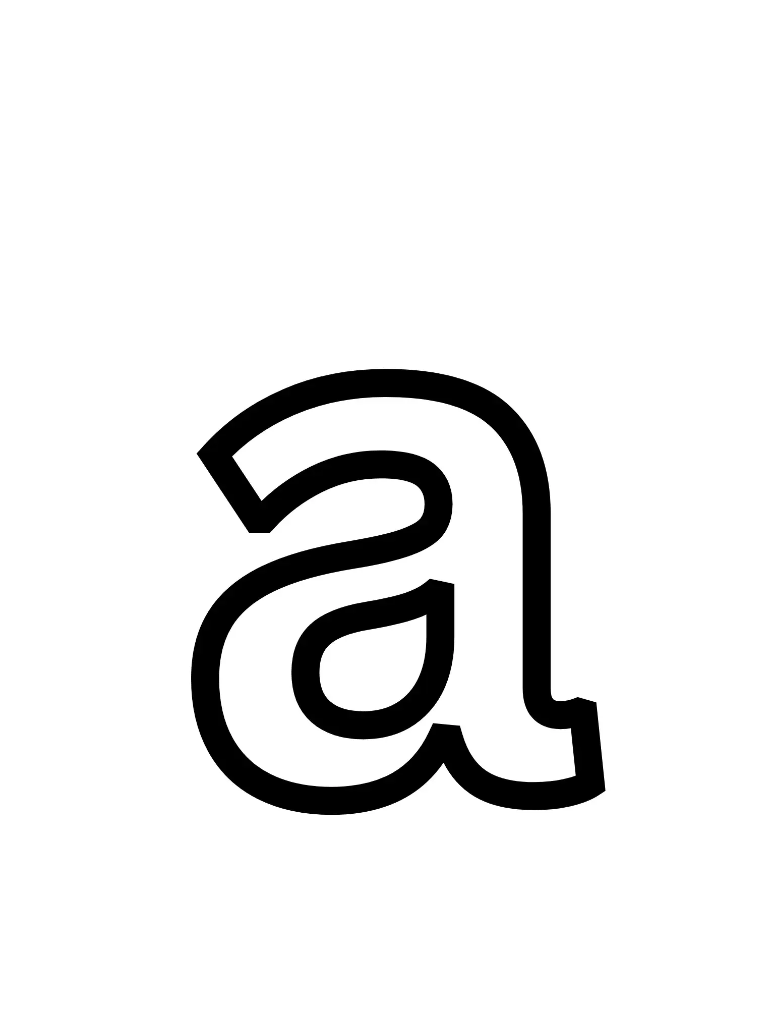 Free Alphabet Letter Picture To Color In