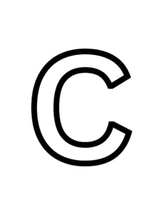 Free Alphabet Letter Picture To Color In