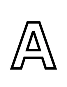 Free Alphabet Letter Picture To Color In 52