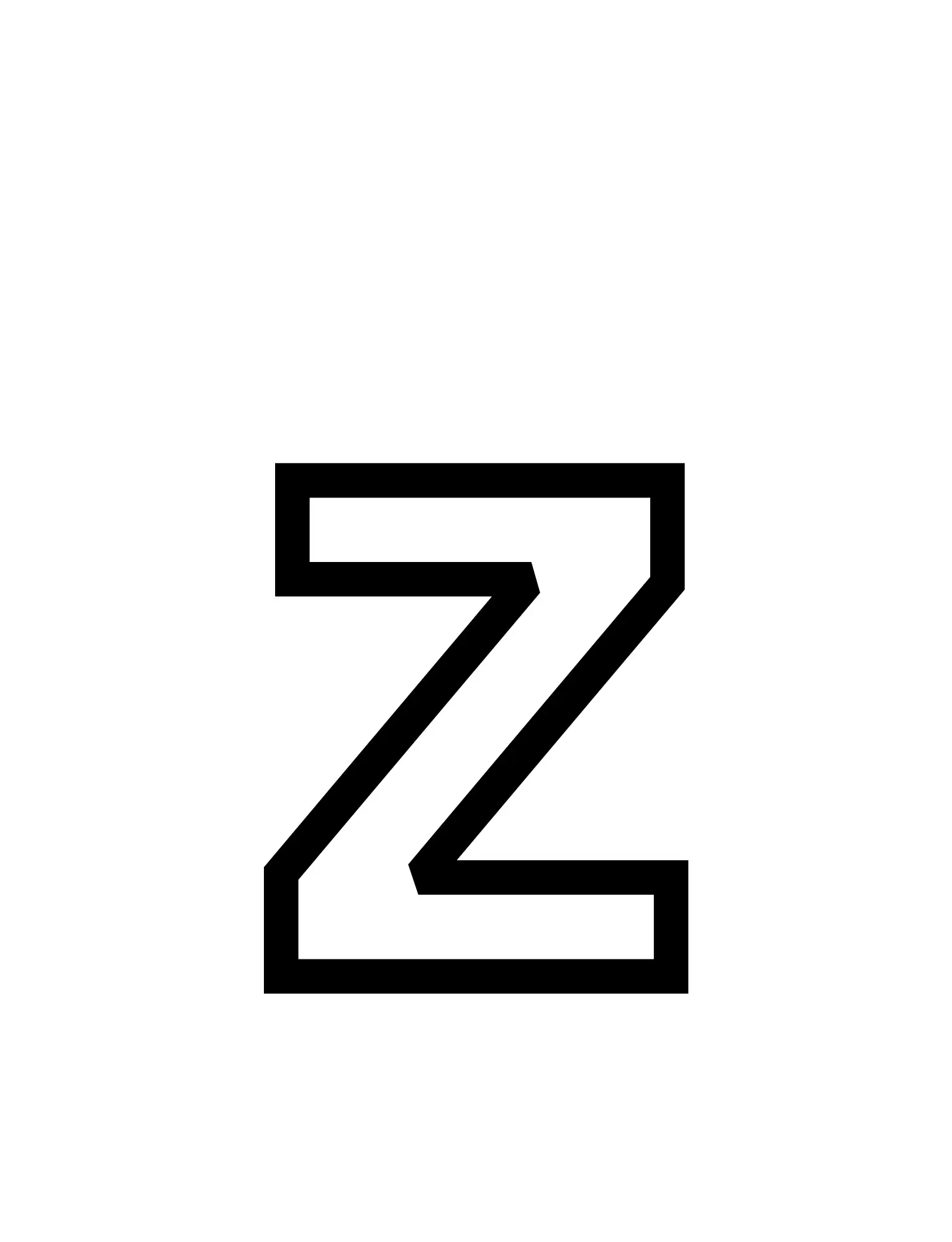 Free Alphabet Letter Picture To Color In