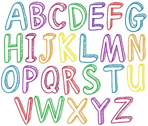 ree Alphabet Picture To Color In
