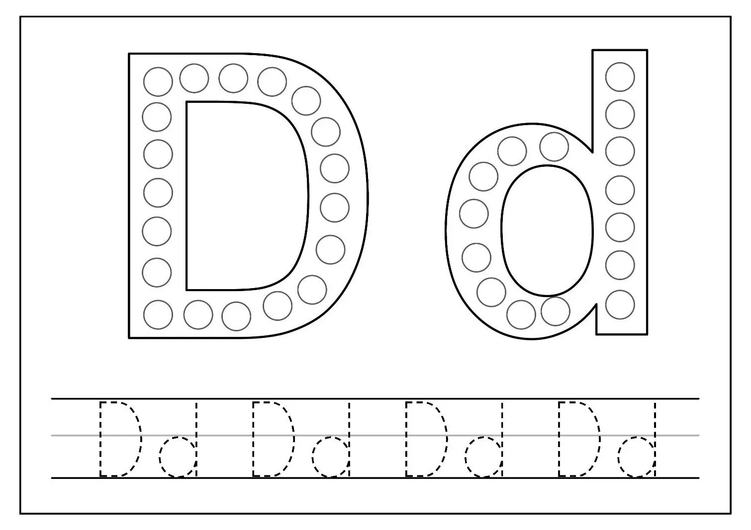 Free Alphabet Picture To Color In