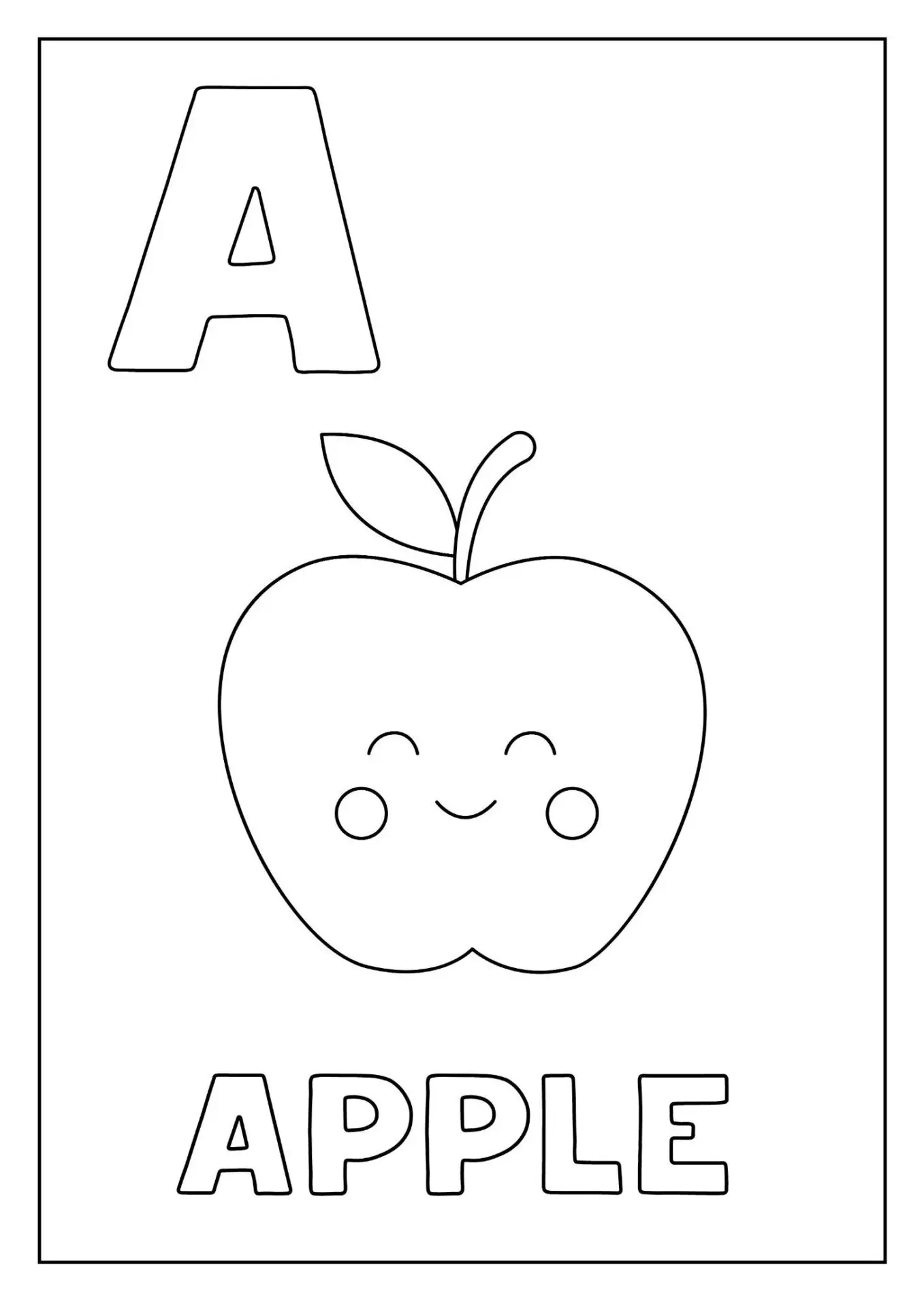 Free Alphabet Picture To Color In
