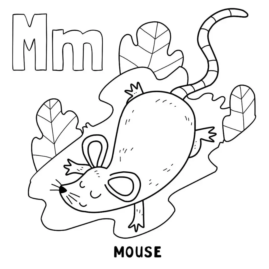 Free Alphabet Picture To Color In