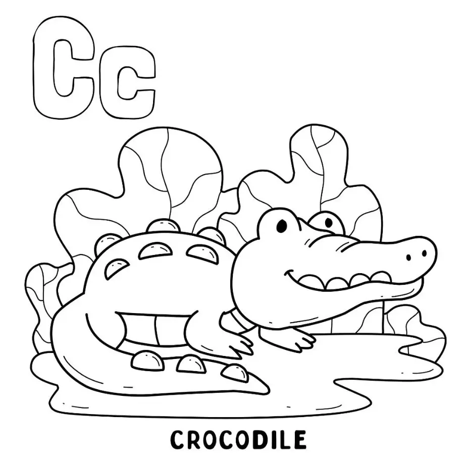 Free Alphabet Picture To Color In