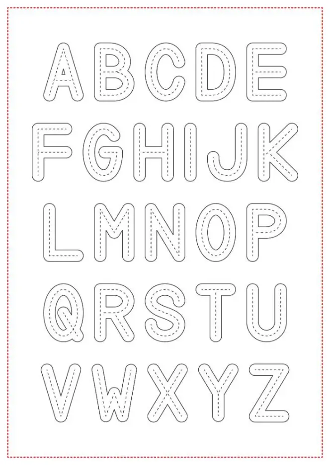 Free Alphabet Picture To Color In