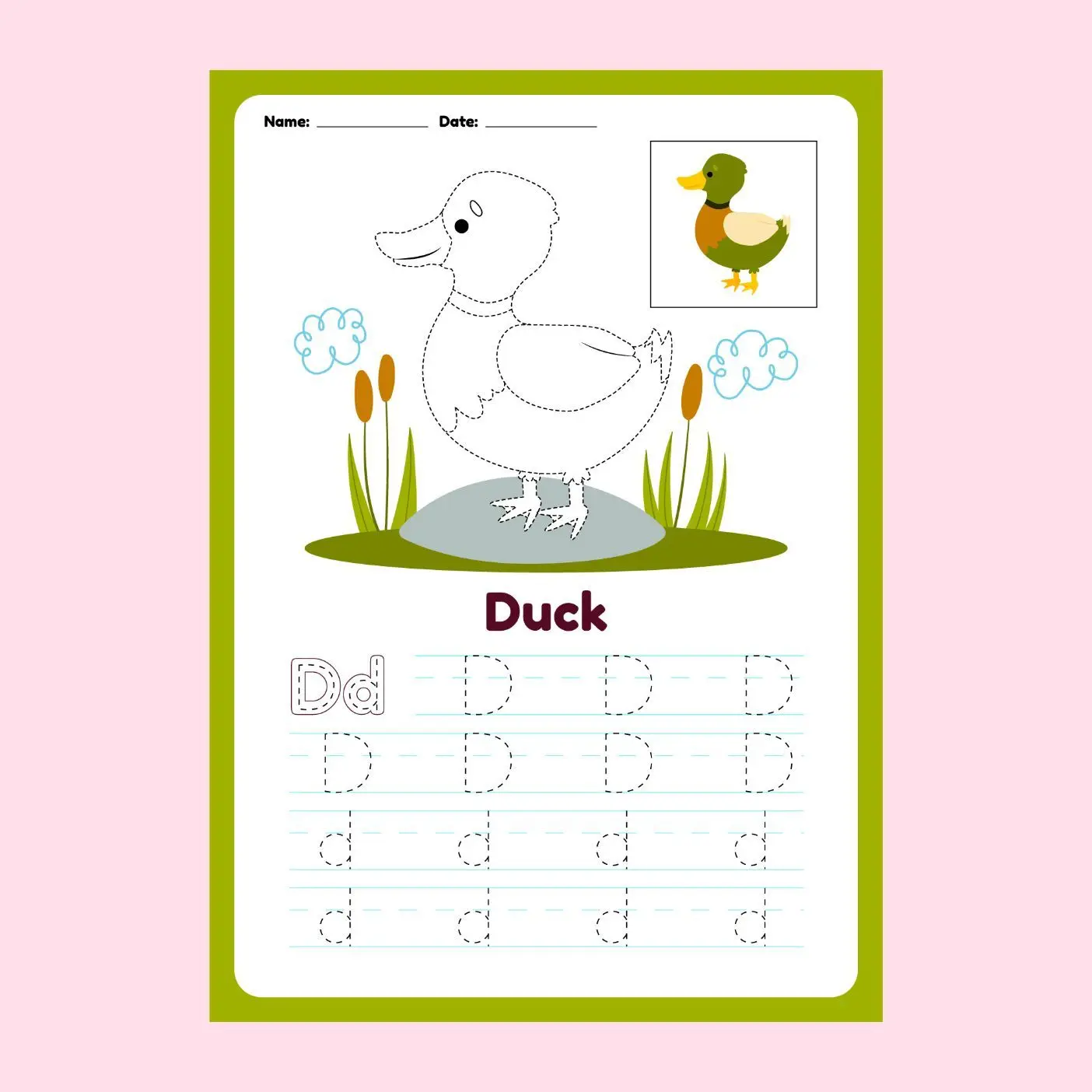 Free Alphabet Picture To Color In