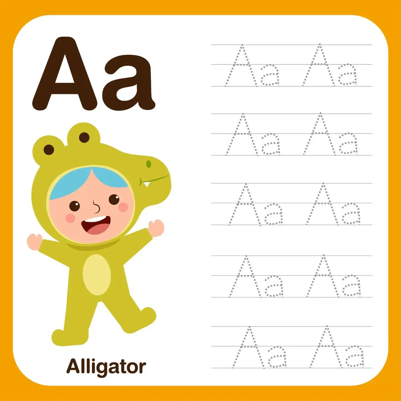 Free Alphabet Picture To Color In