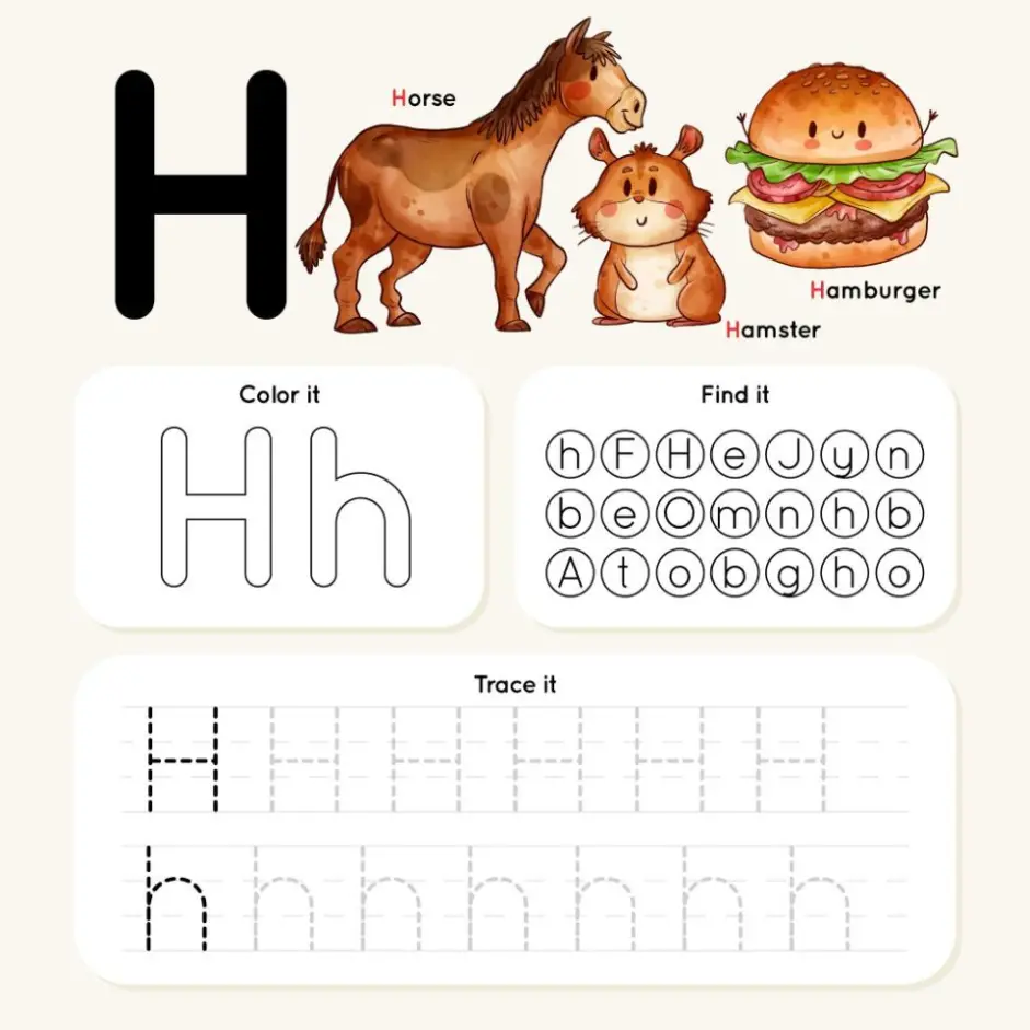 ree Alphabet Picture To Color In