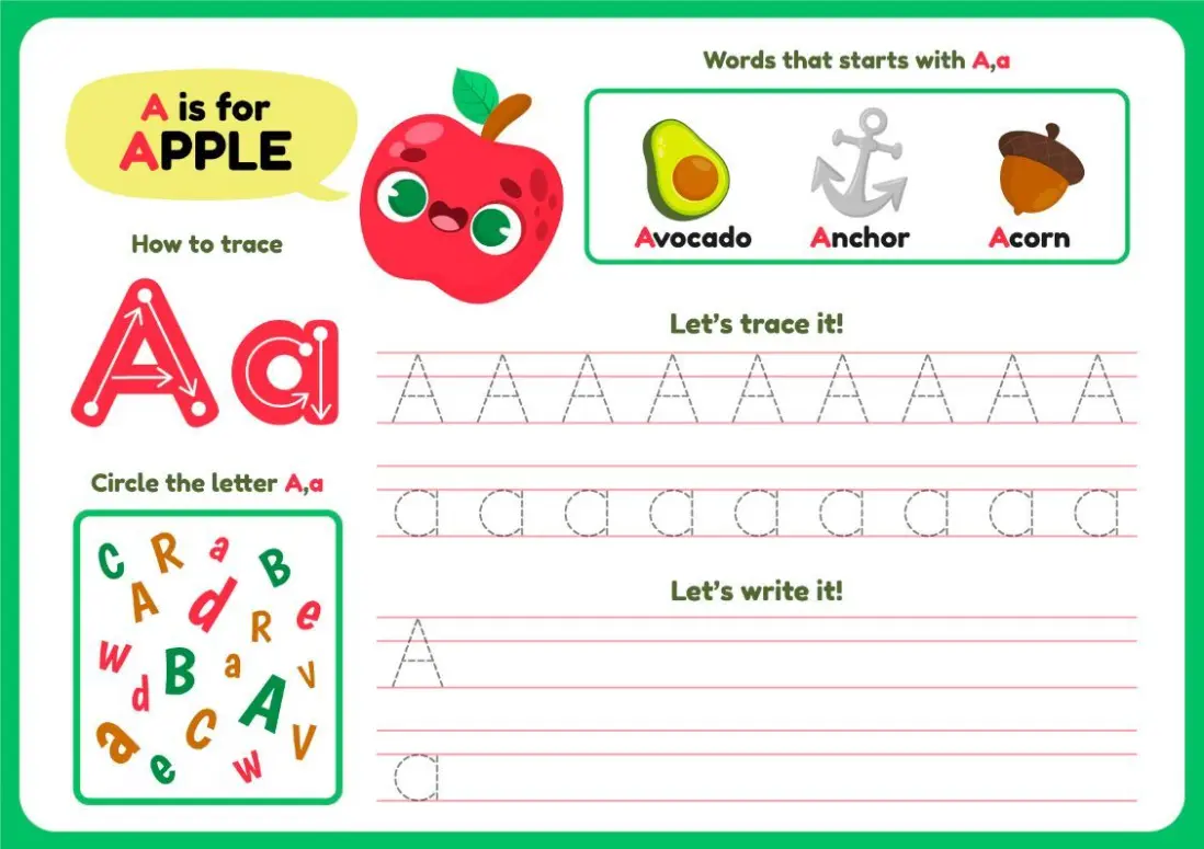 ree Alphabet Picture To Color In