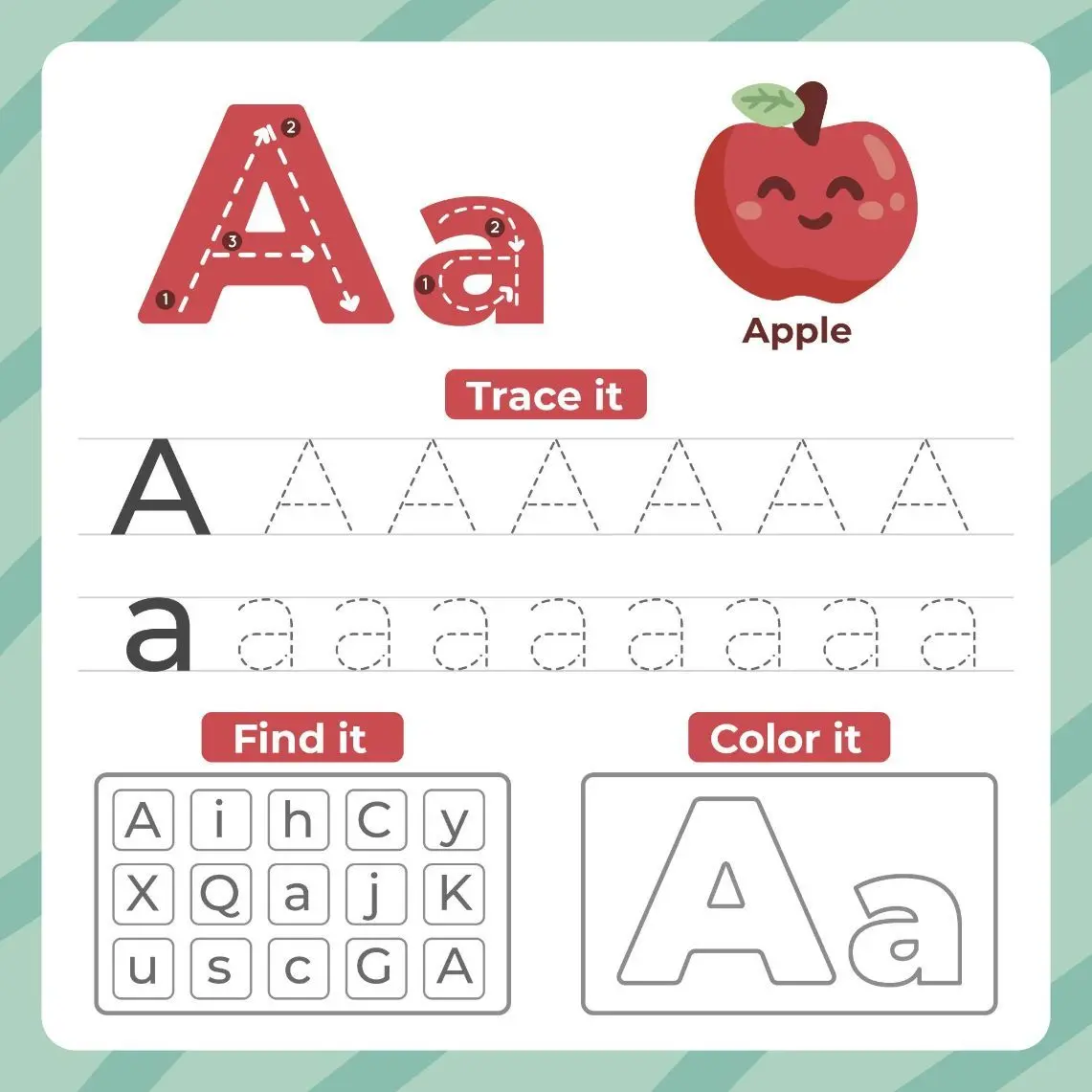 ree Alphabet Picture To Color In