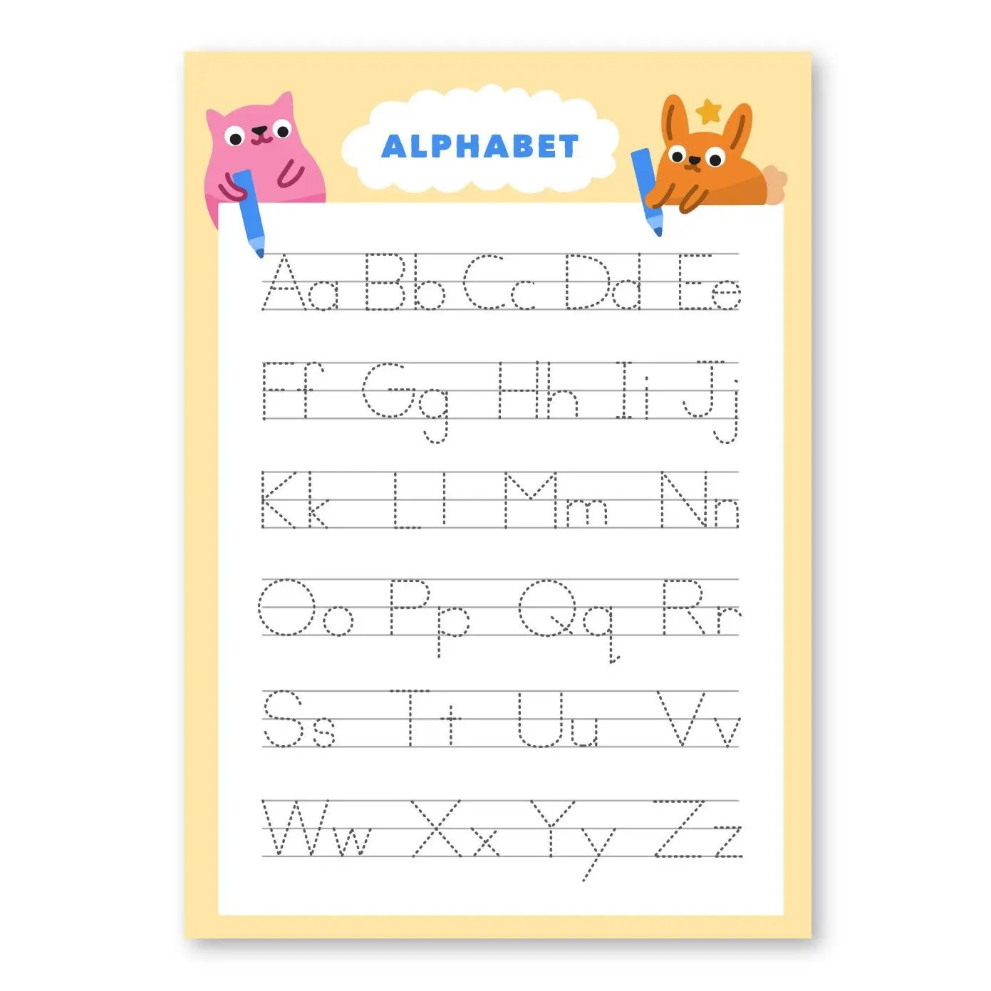 ree Alphabet Picture To Color In