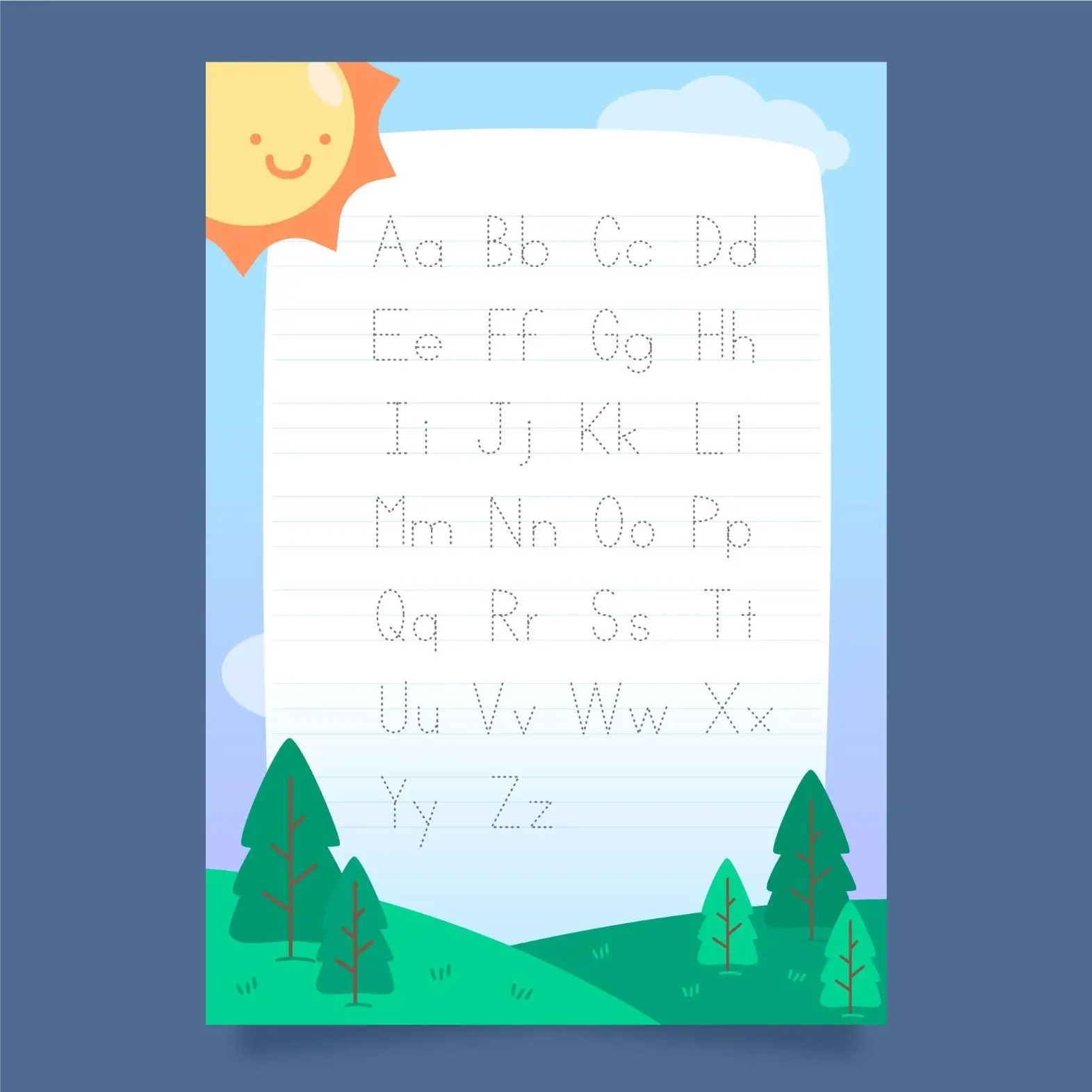 ree Alphabet Picture To Color In