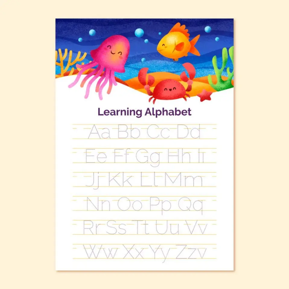Free Alphabet Picture To Color In