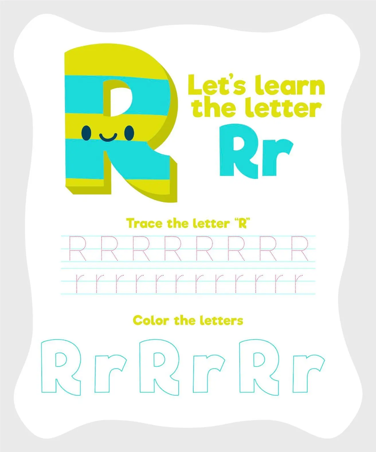 ree Alphabet Picture To Color In