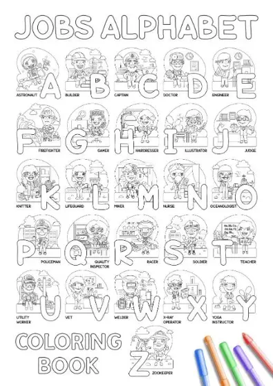 Free Alphabet Picture To Color In