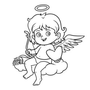 Free Angel Picture To Color In