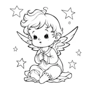 Free Angel Picture To Color In 2