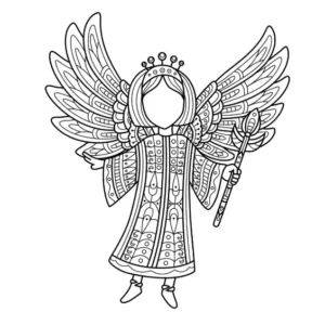 Free Angel Picture To Color In