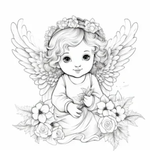 Free Angel Picture To Color In