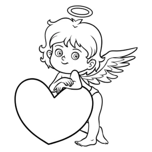 Free Angel Picture To Color In
