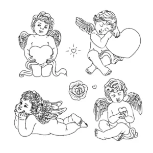 Free Angel Picture To Color In