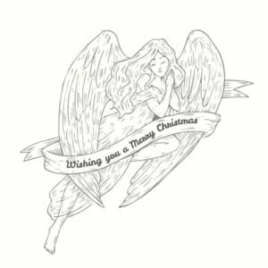 Free Angel Picture To Color In