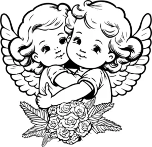 Free Angel Picture To Color In