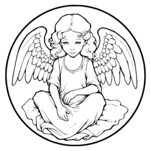 Free Angel Picture To Color In