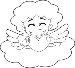 Free Angel Picture To Color In