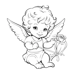 Free Angel Picture To Color In
