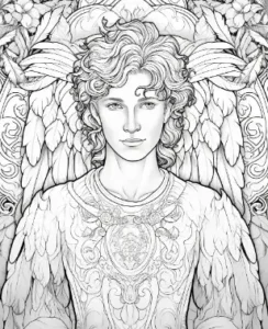 Free Angel Picture To Color In