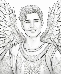 Free Angel Picture To Color In