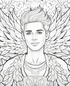 Free Angel Picture To Color In
