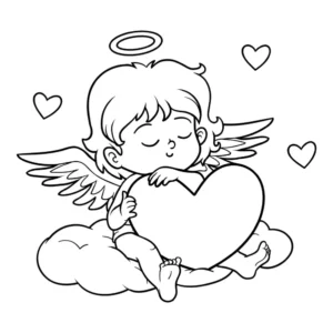 Free Angel Picture To Color In