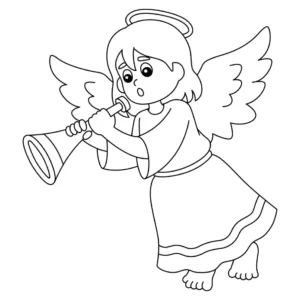 Free Angel Picture To Color In