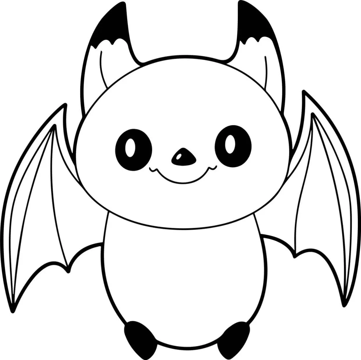 Free Bat Picture To Color In