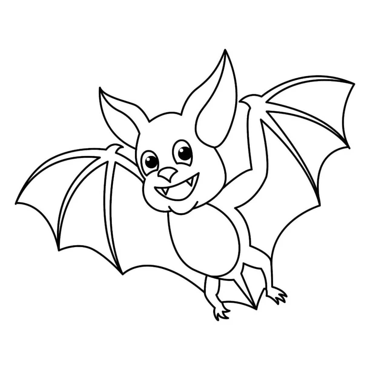Free Bat Picture To Color In