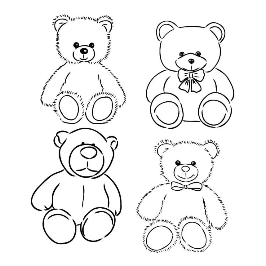 Free Bear Picture To Color In