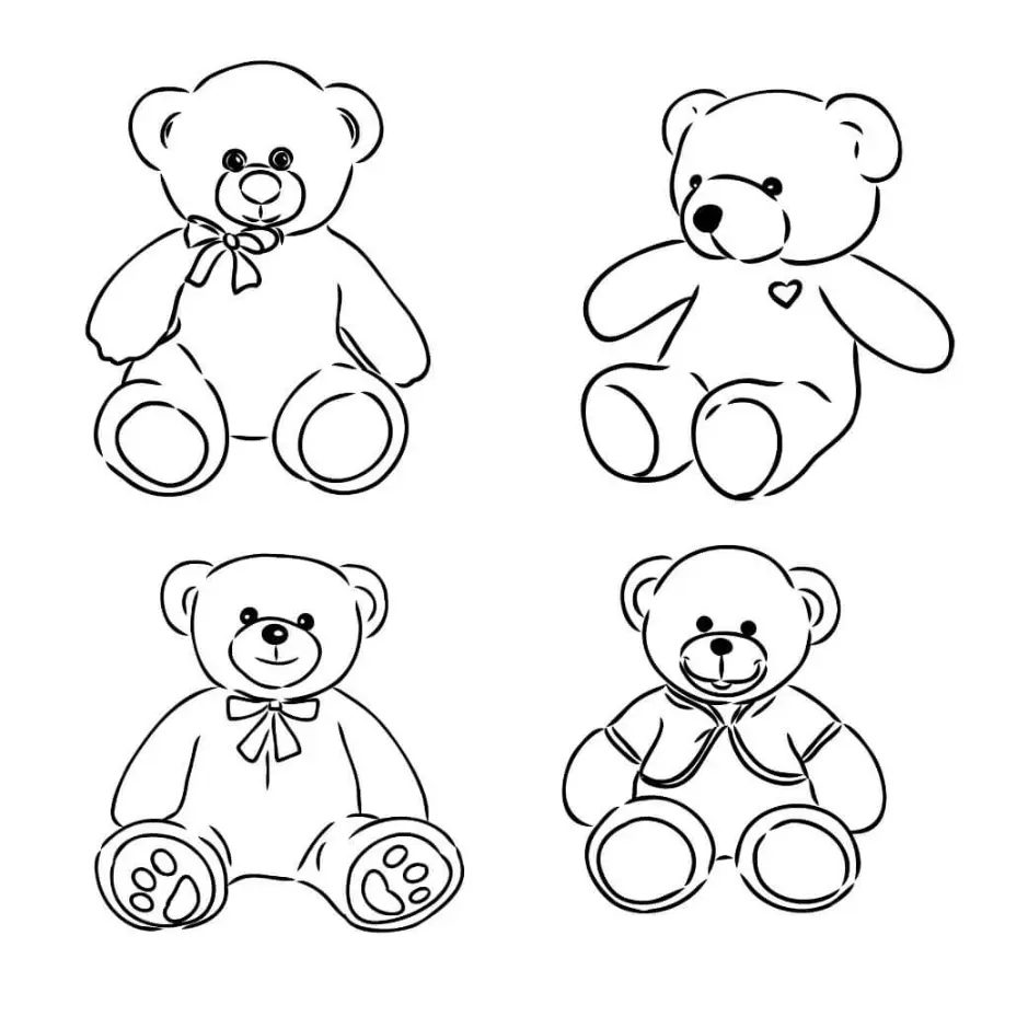 Free Bear Picture To Color In