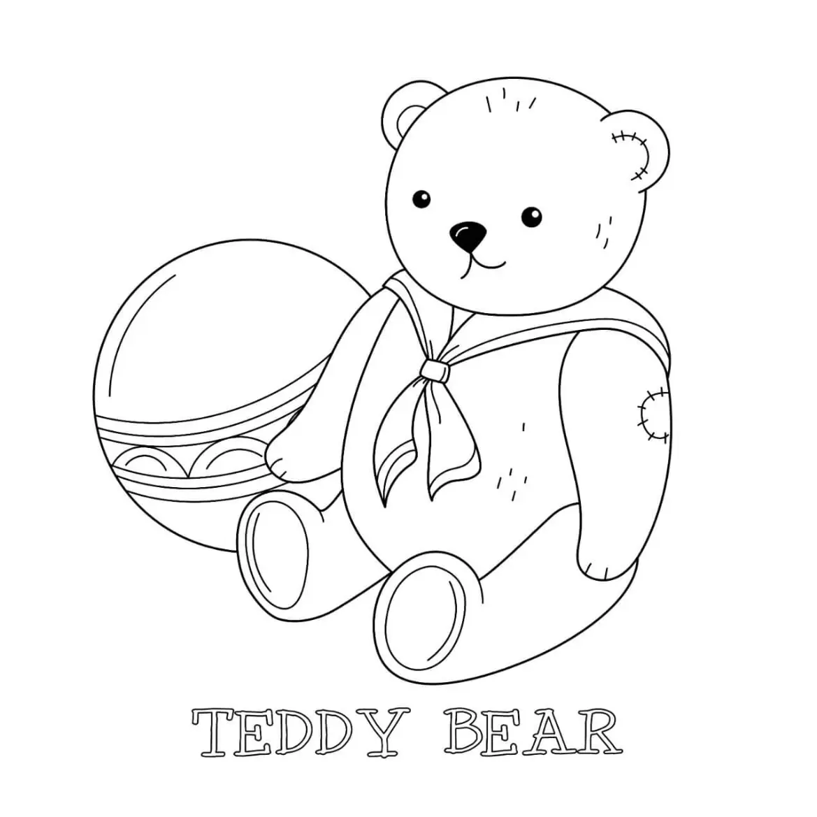 Free Bear Picture To Color In