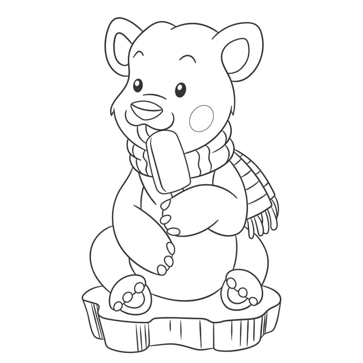 Free Bear Picture To Color In