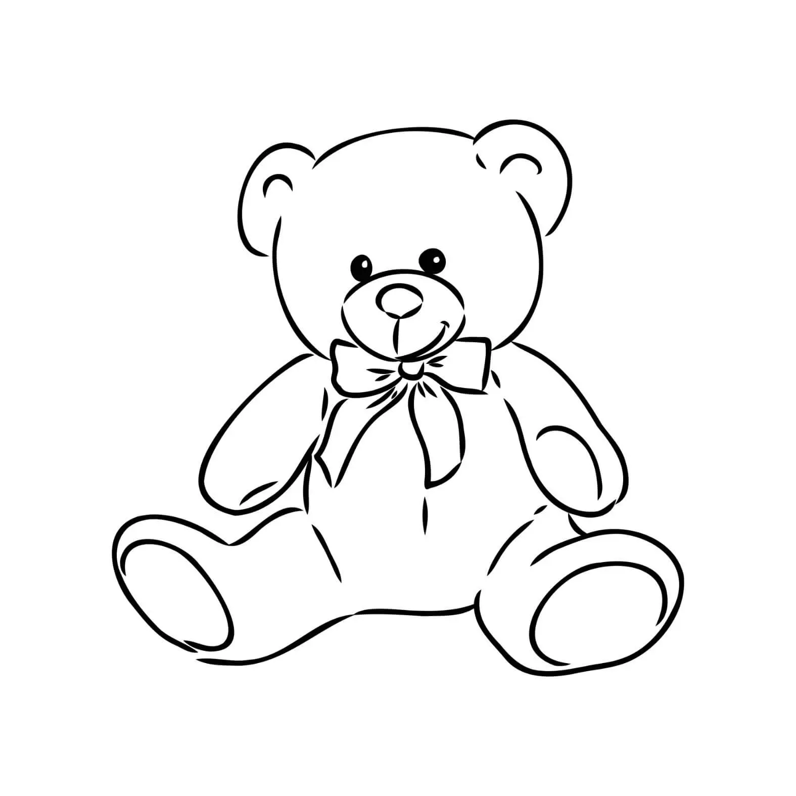 Free Bear Picture To Color In