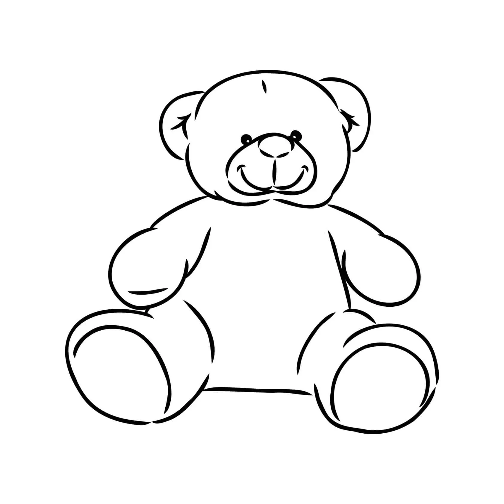 Free Bear Picture To Color In