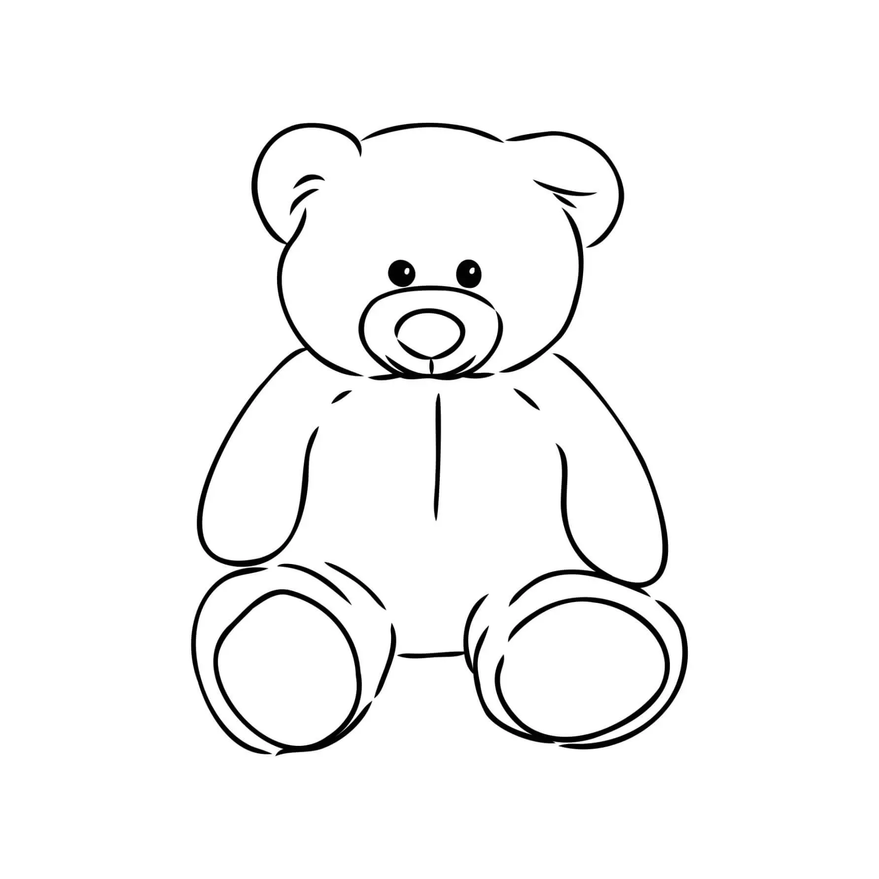Free Bear Picture To Color In