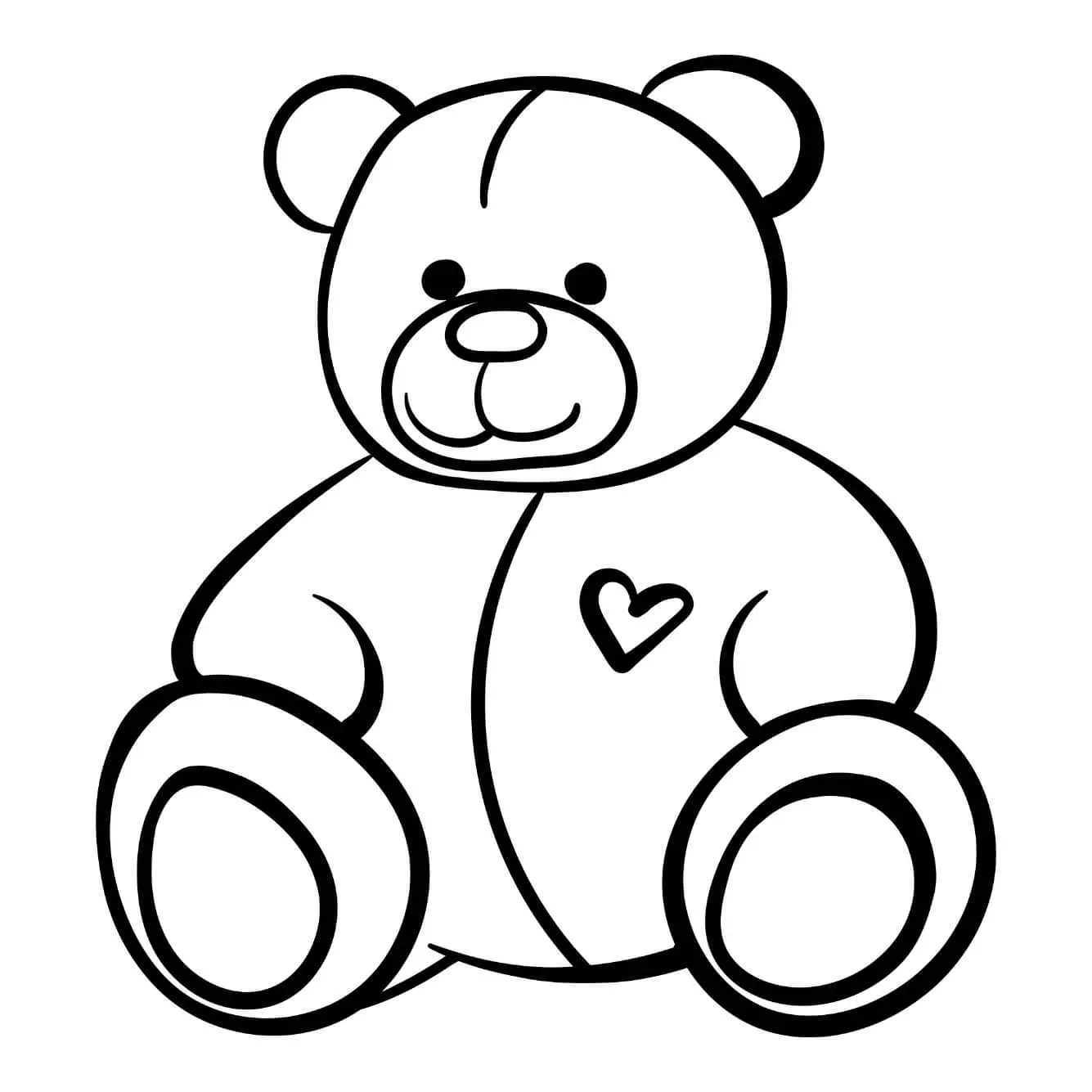 Free Bear Picture To Color In