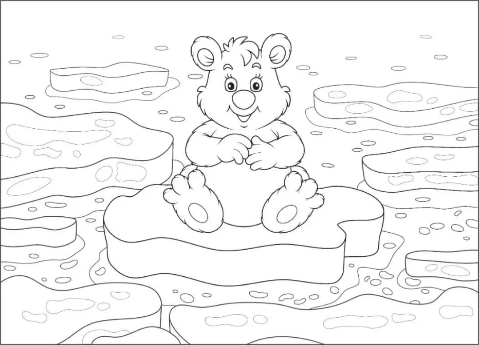 Free Bear Picture To Color In